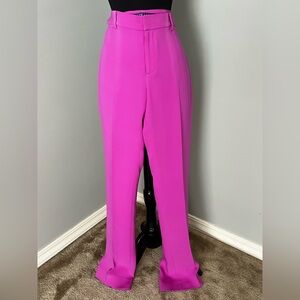 NWT Ralph Lauren Purple Label ‘Emmy’ Magenta Pink Silk Trousers Sz 6